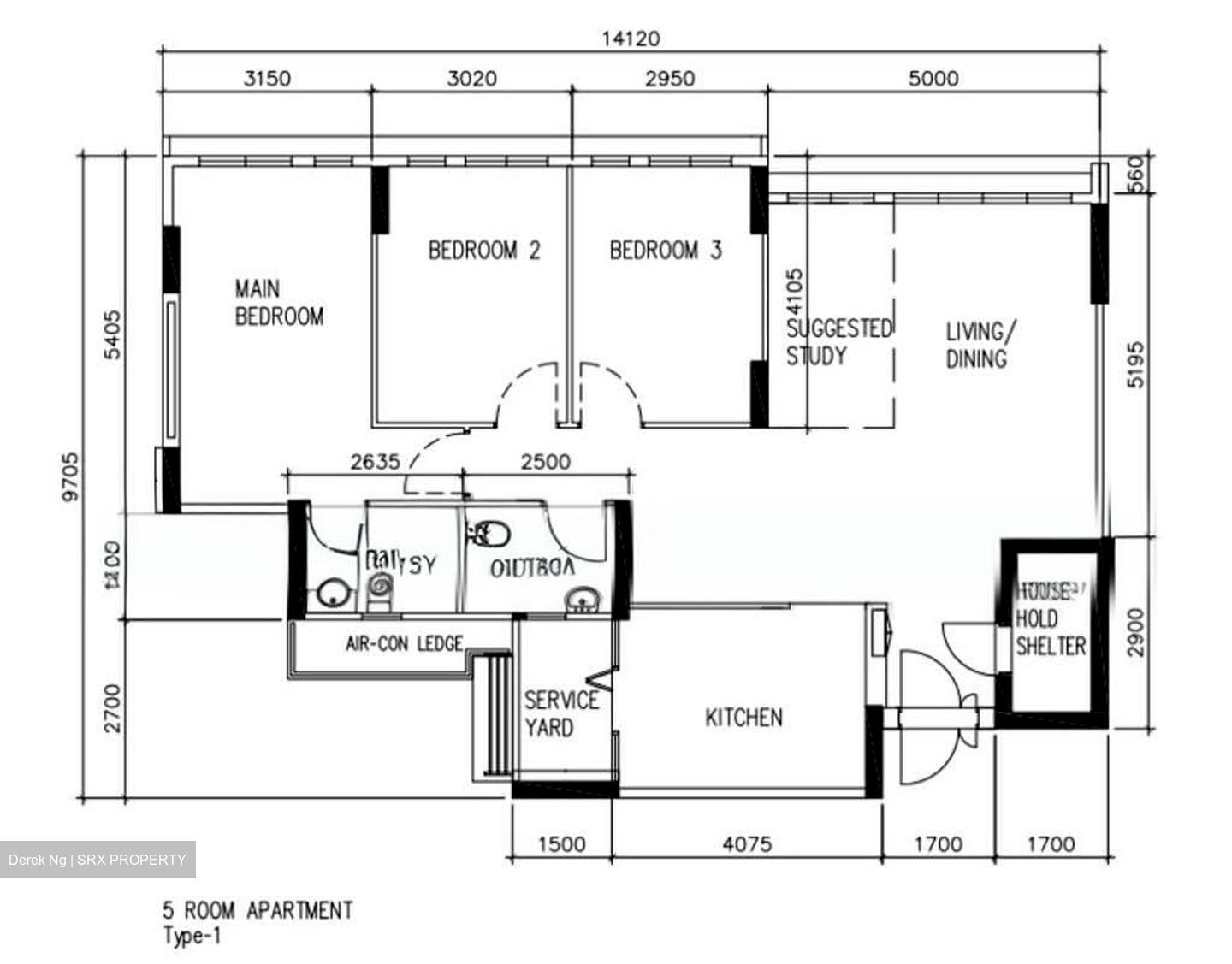 Blk 316D Waterway Cascadia (Punggol), HDB 5 Rooms #542308321